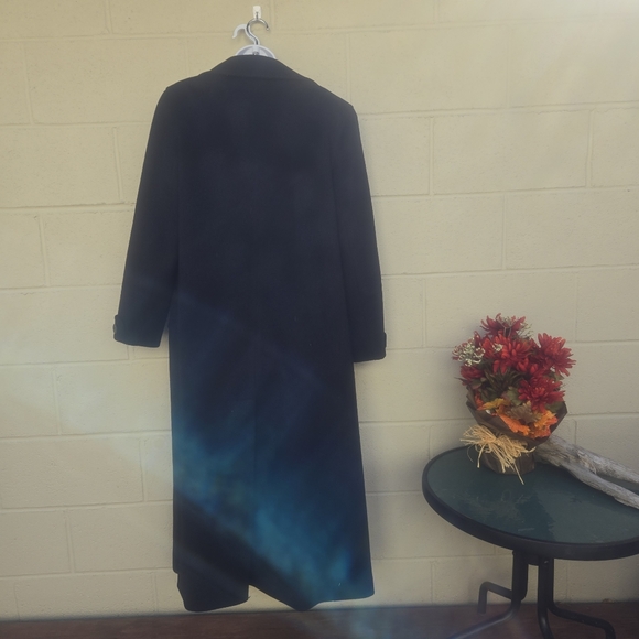 Larry Levine- Black- Maxi- Wool Coat- Size 10 - Picture 5 of 11